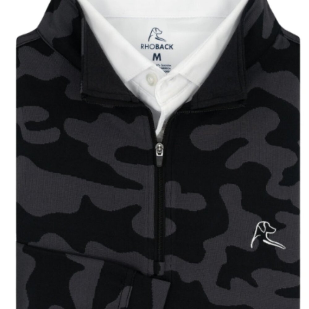 Rhoback Ruck Camo Jacquard Performance Q-Zip - L